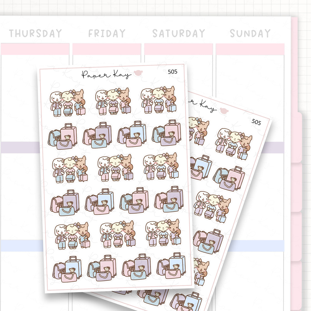 DTB + Friends Trip Sticker Sheet