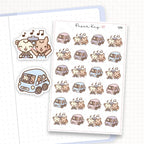 DTB + Friends Car Trip Sticker Sheet