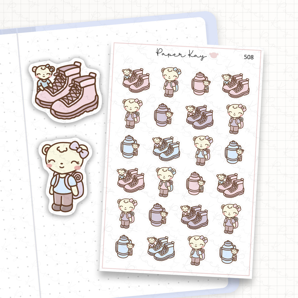 DTB Hiking Boots Sticker Sheet