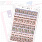 Floral Books Washi Strip Sticker Sheet