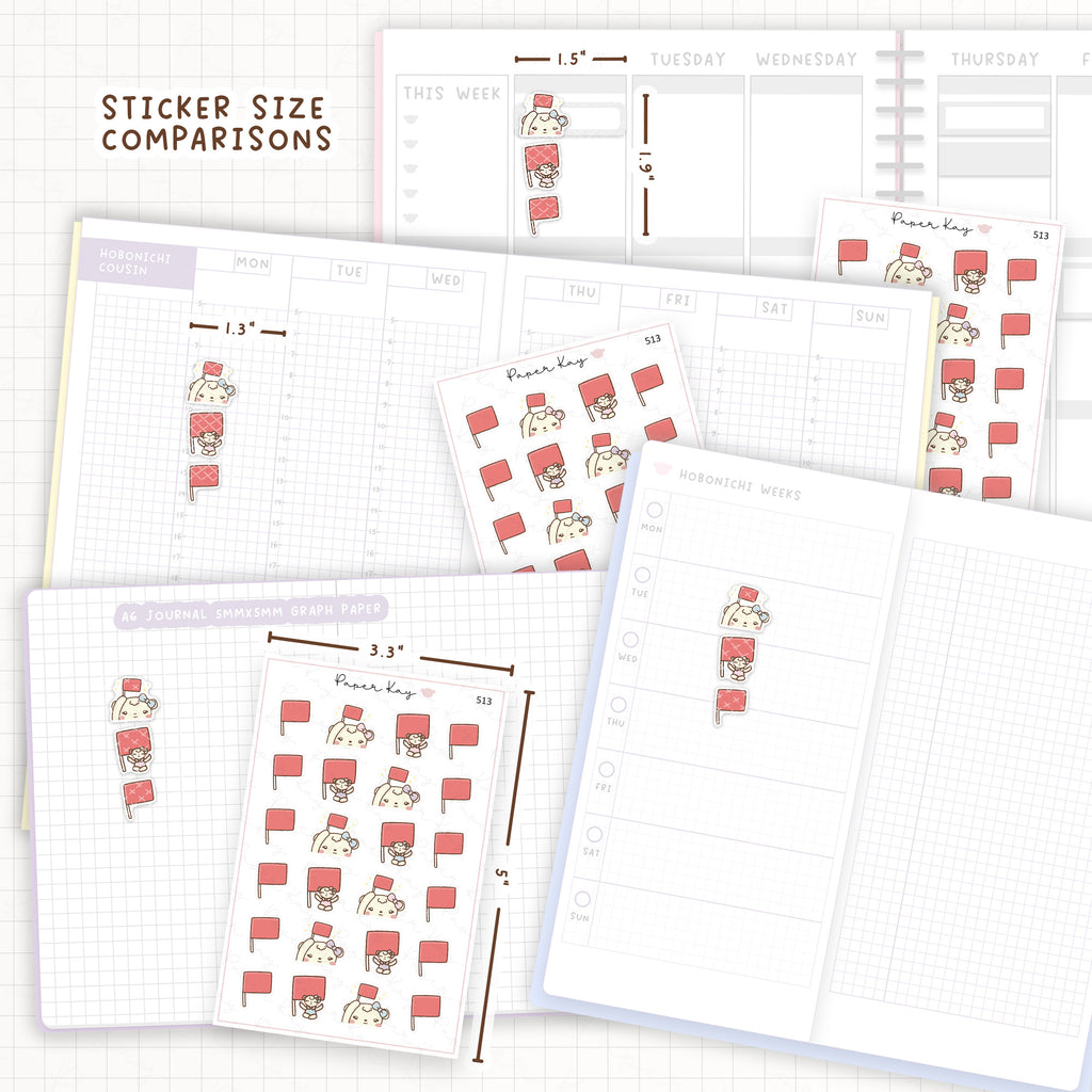 Red Flag Sticker Sheet