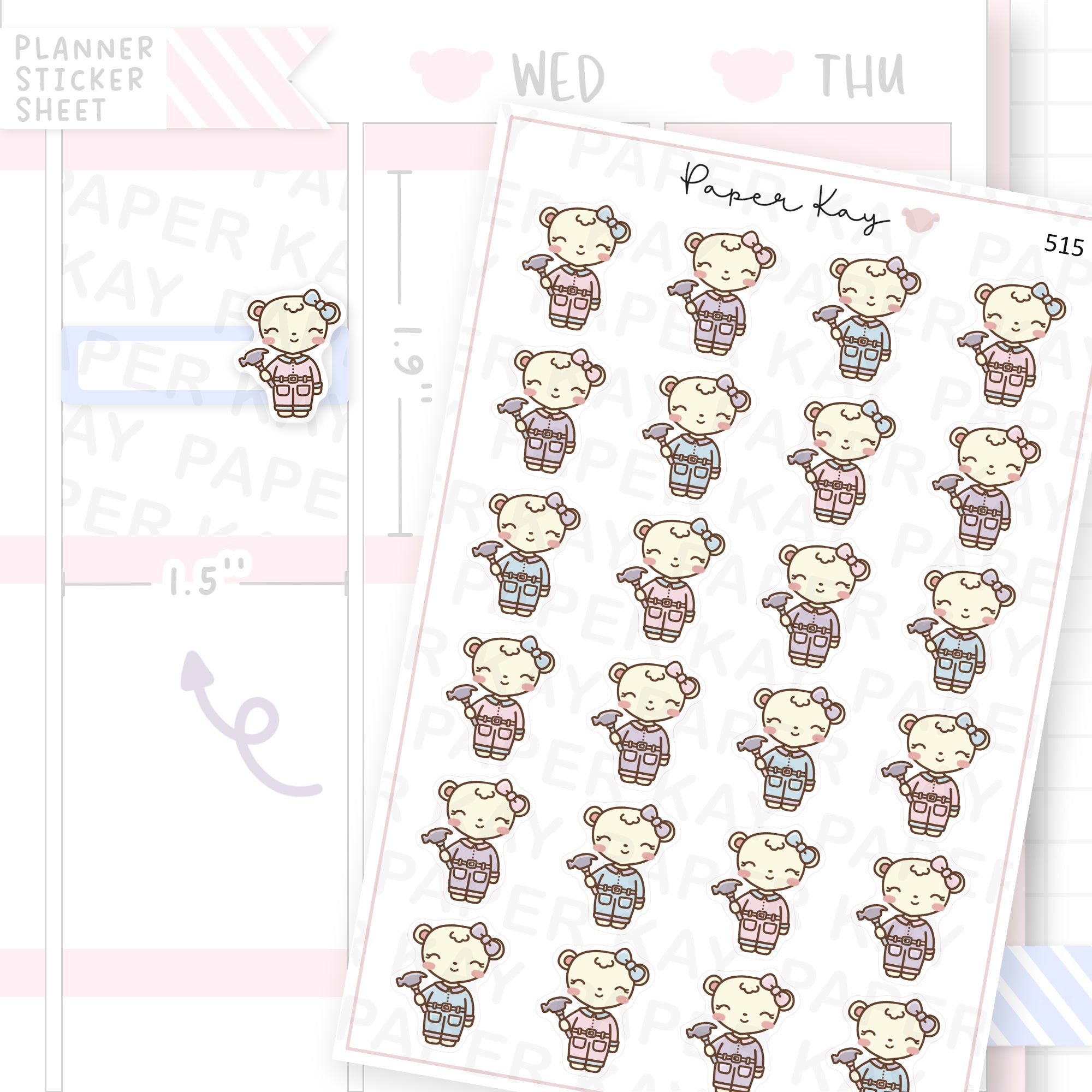 Hammer/Fix/DIY Sticker Sheet