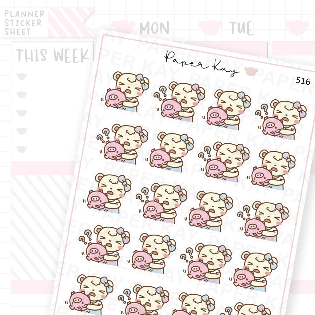 No Money/Budget/Drained Savings Sticker Sheet