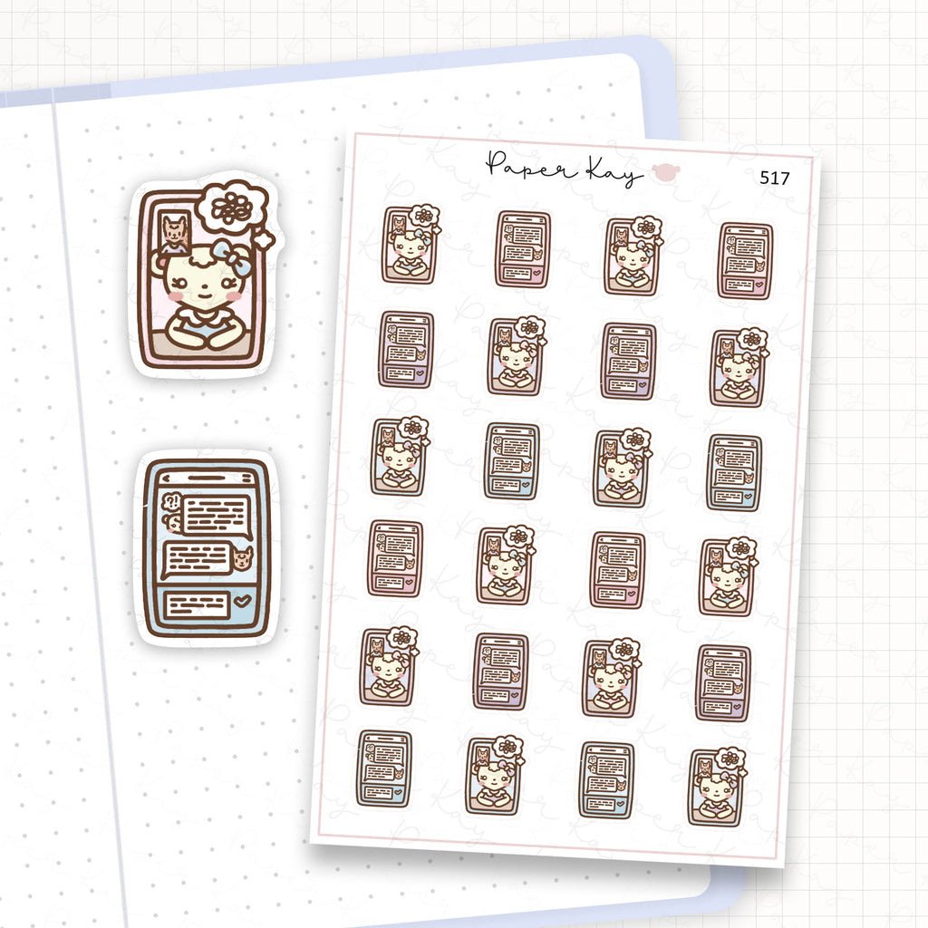 Online Therapy Sticker Sheet