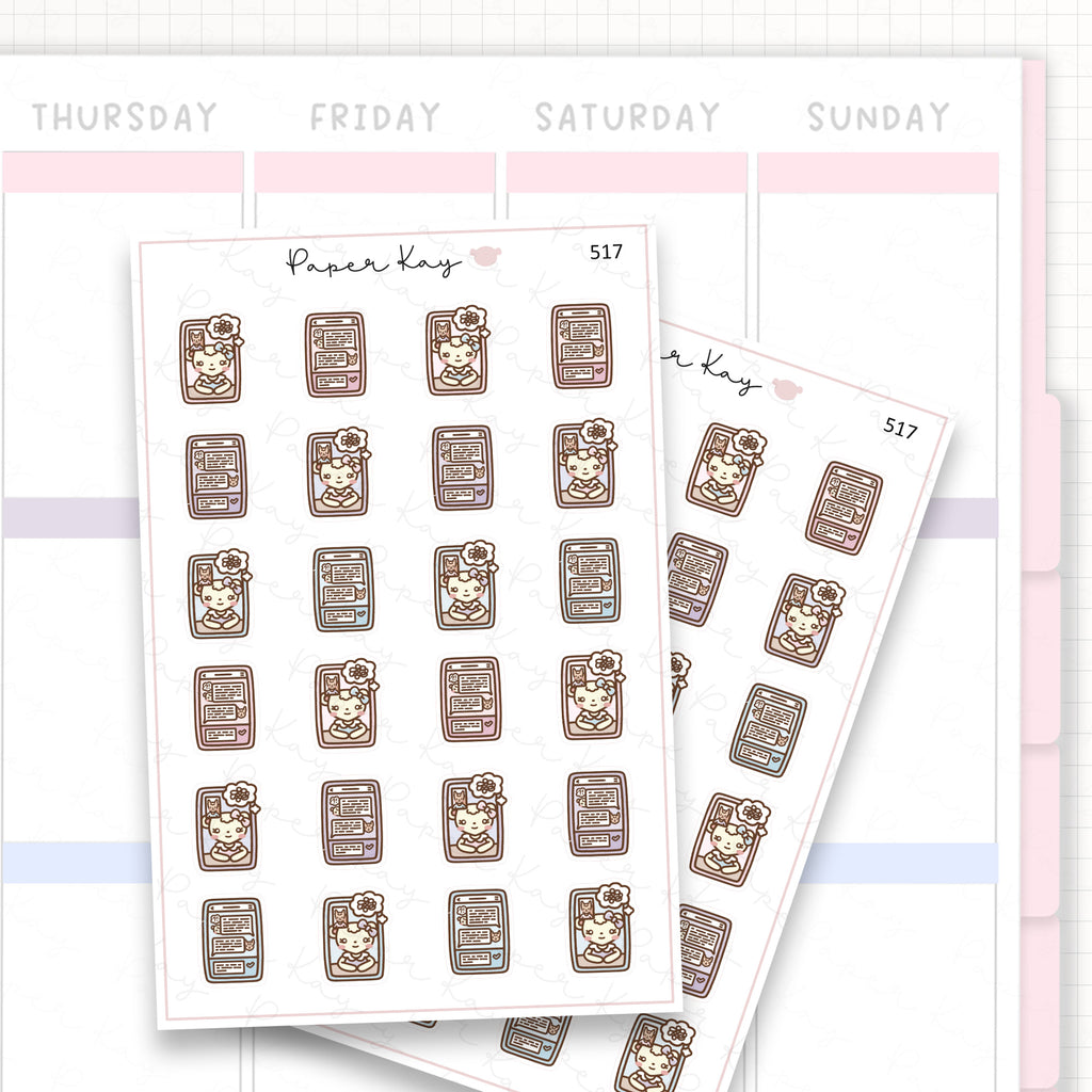 Online Therapy Sticker Sheet