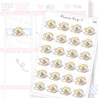 Sleeping in the Clouds Sticker Sheet