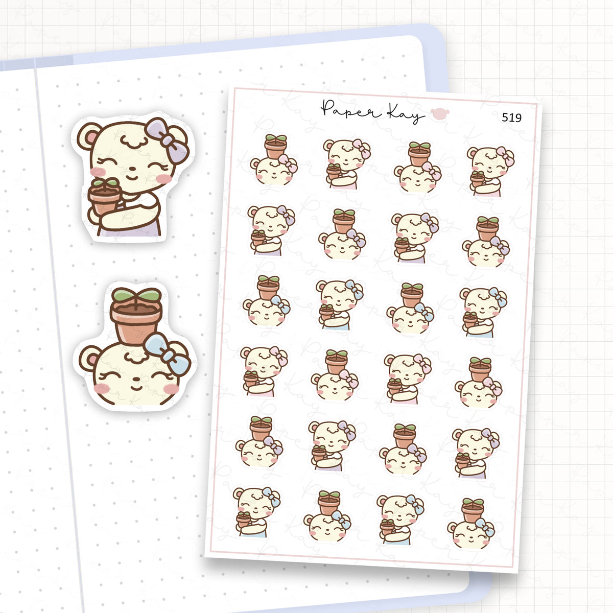 Potted Plant Sticker Sheet