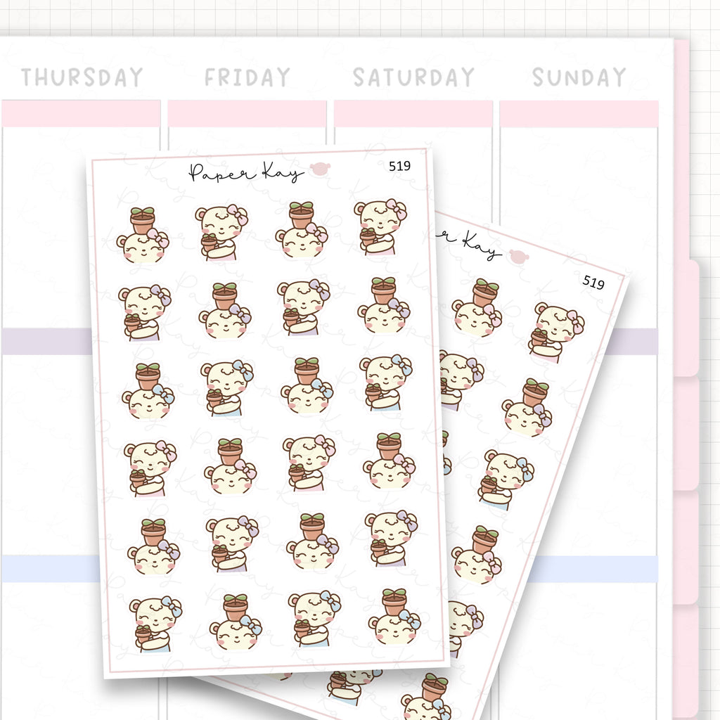 Potted Plant Sticker Sheet