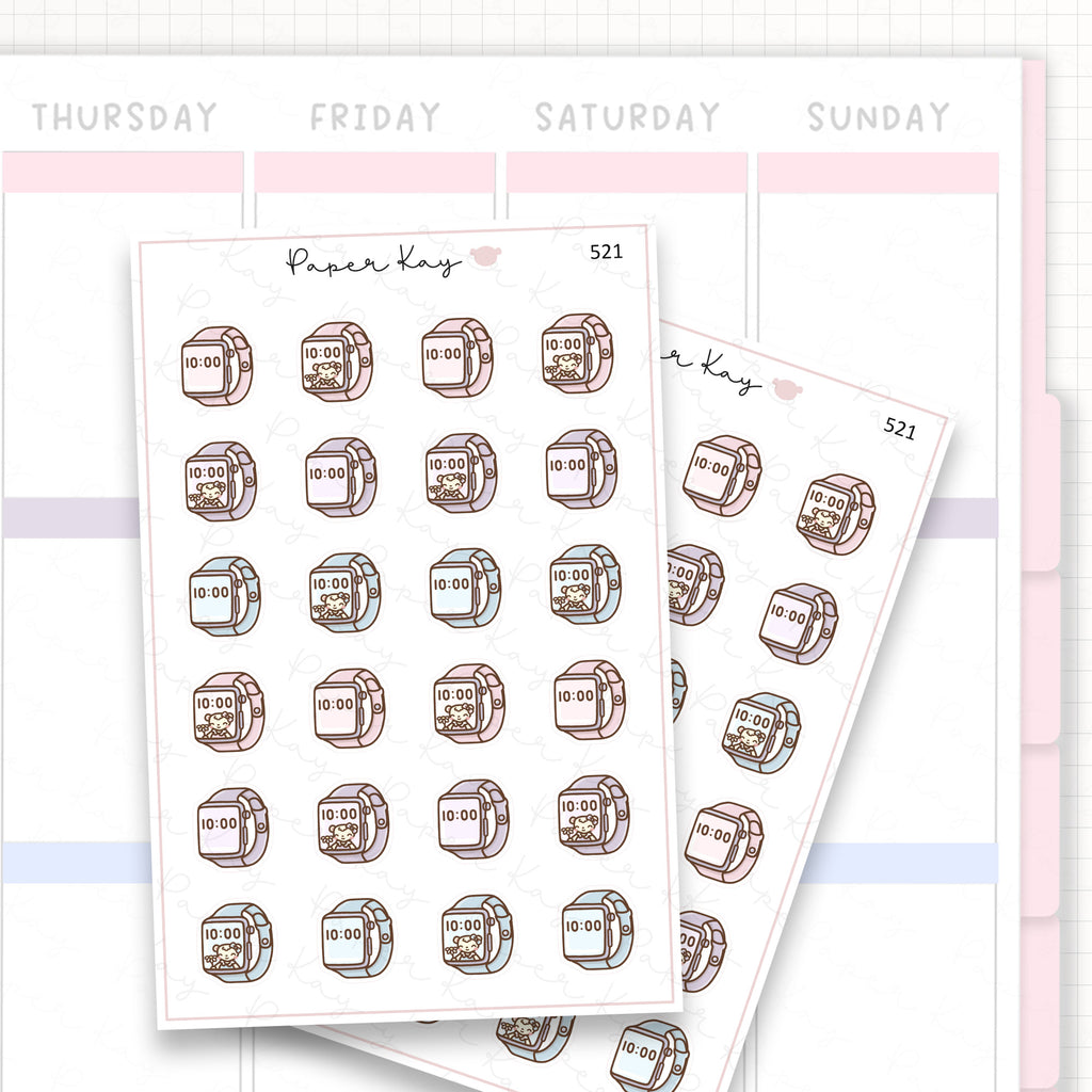 Sticker sheet product measurement.