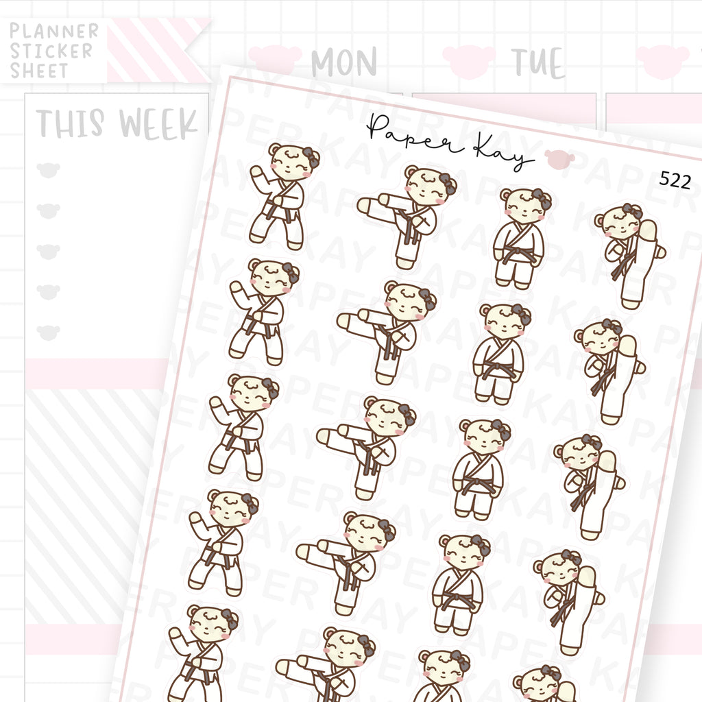 Karate Sticker Sheet