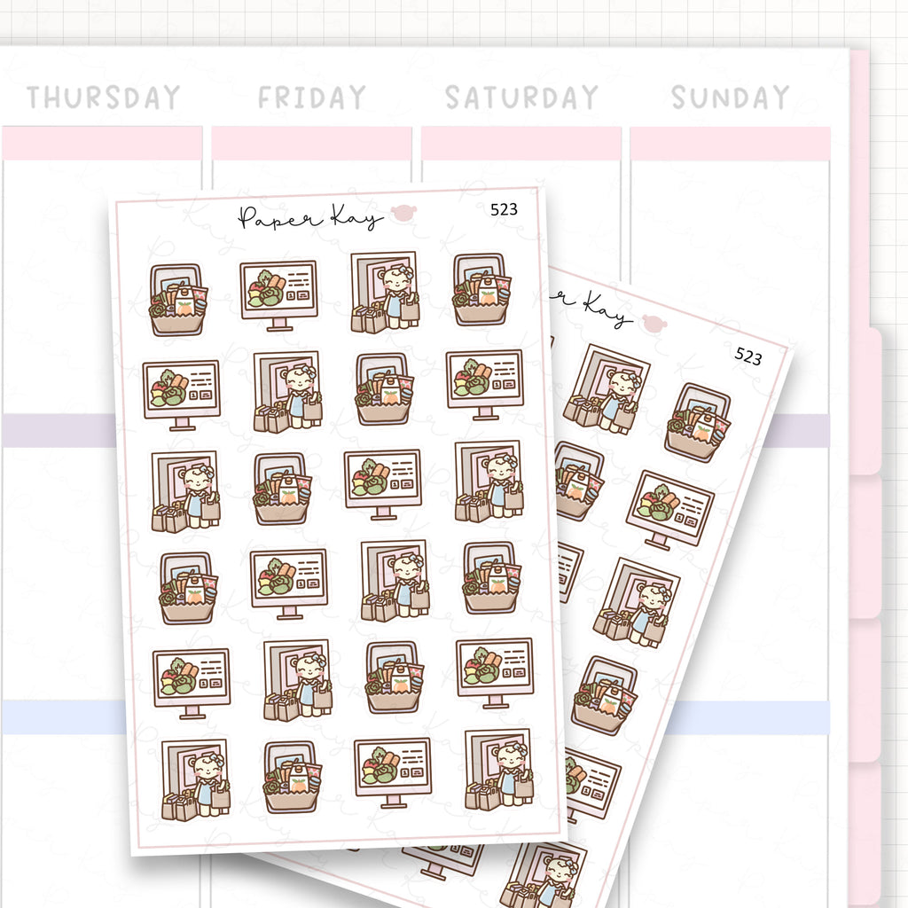 Sticker sheet product measurement.