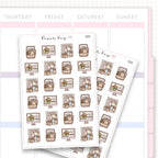 Sticker sheet product measurement.