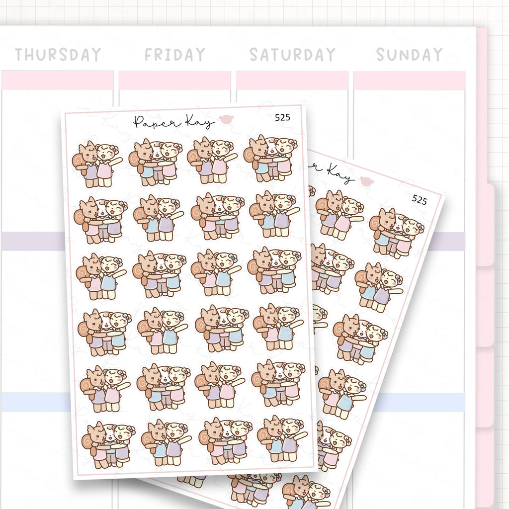 Sticker sheet product measurement.