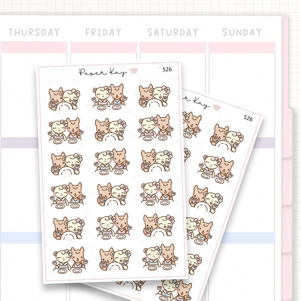 Sticker sheet product measurement.