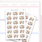 Sticker sheet product measurement.