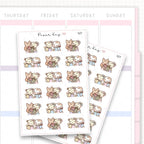 Sticker sheet product measurement.
