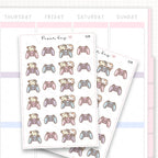 Sticker sheet product measurement.