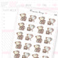 Dot the Bear Skin Care Sticker Sheet