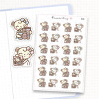 Zoomed in image of the doodles from a character planner sticker sheet.