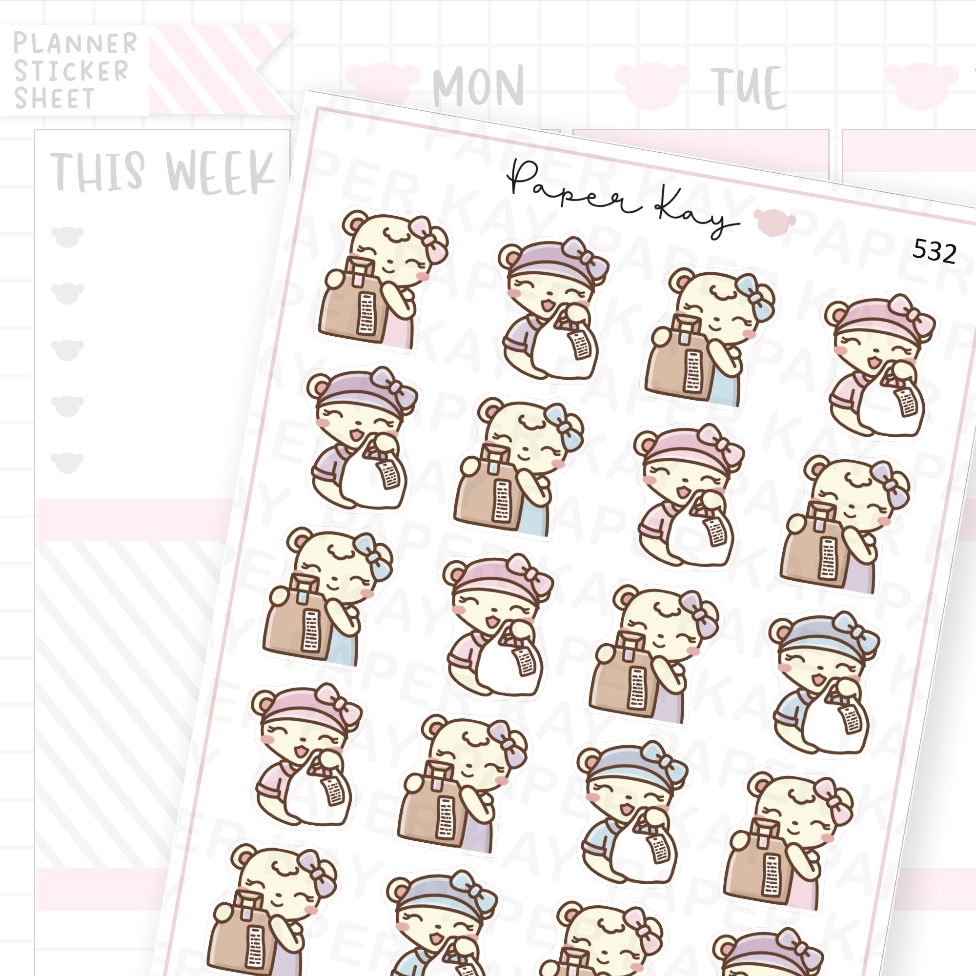 Food Delivery / Takeaway Sticker Sheet