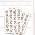 Sticker sheet product measurement.