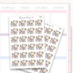 Sticker sheet product measurement.