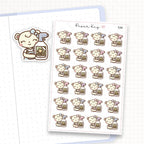 Zoomed in image of the doodles from a character planner sticker sheet.