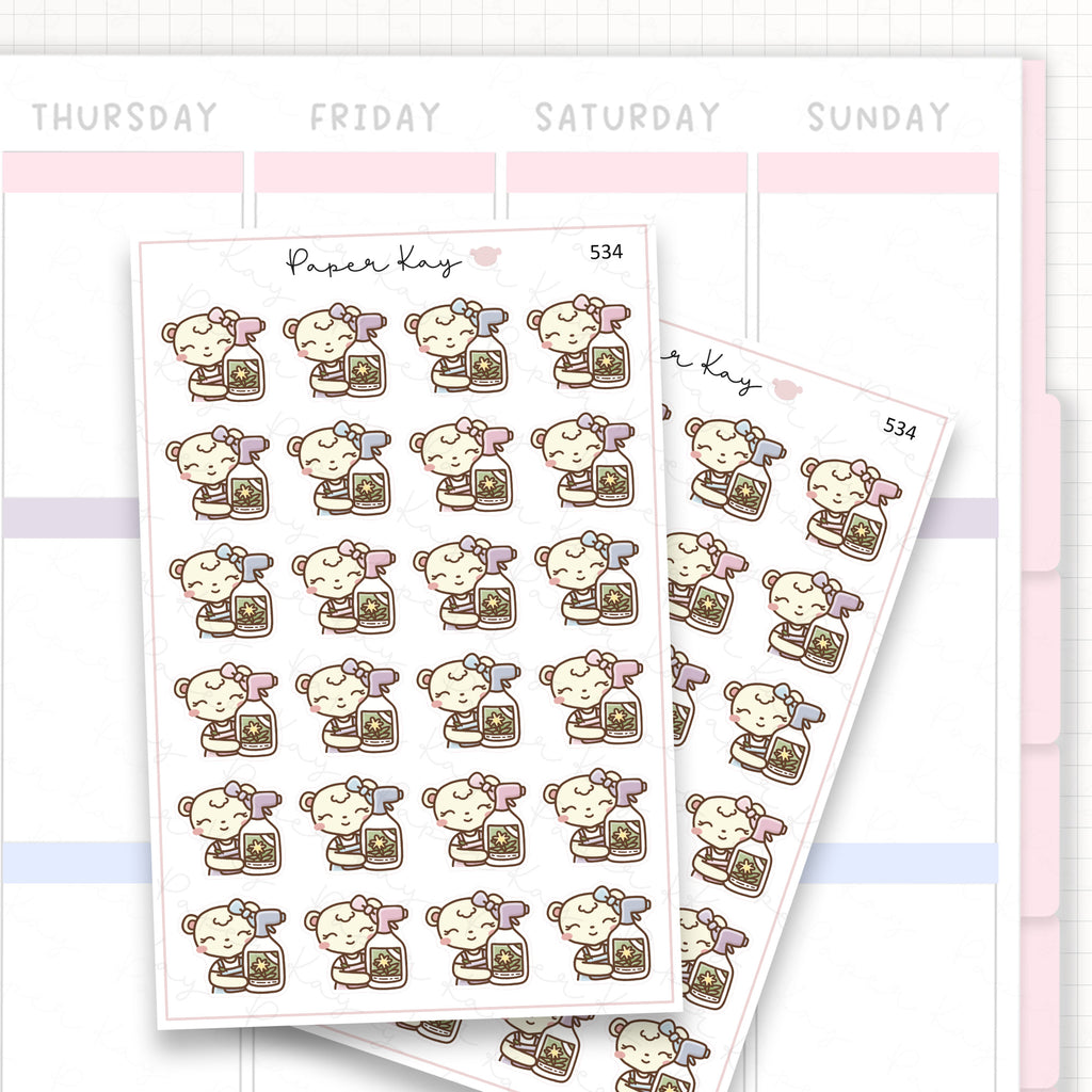 Sticker sheet product measurement.
