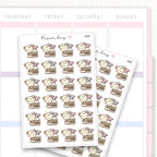 Sticker sheet product measurement.