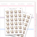 Sticker sheet product measurement.