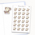 Zoomed in image of the doodles from a character planner sticker sheet.