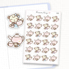 Zoomed in image of the doodles from a character planner sticker sheet.