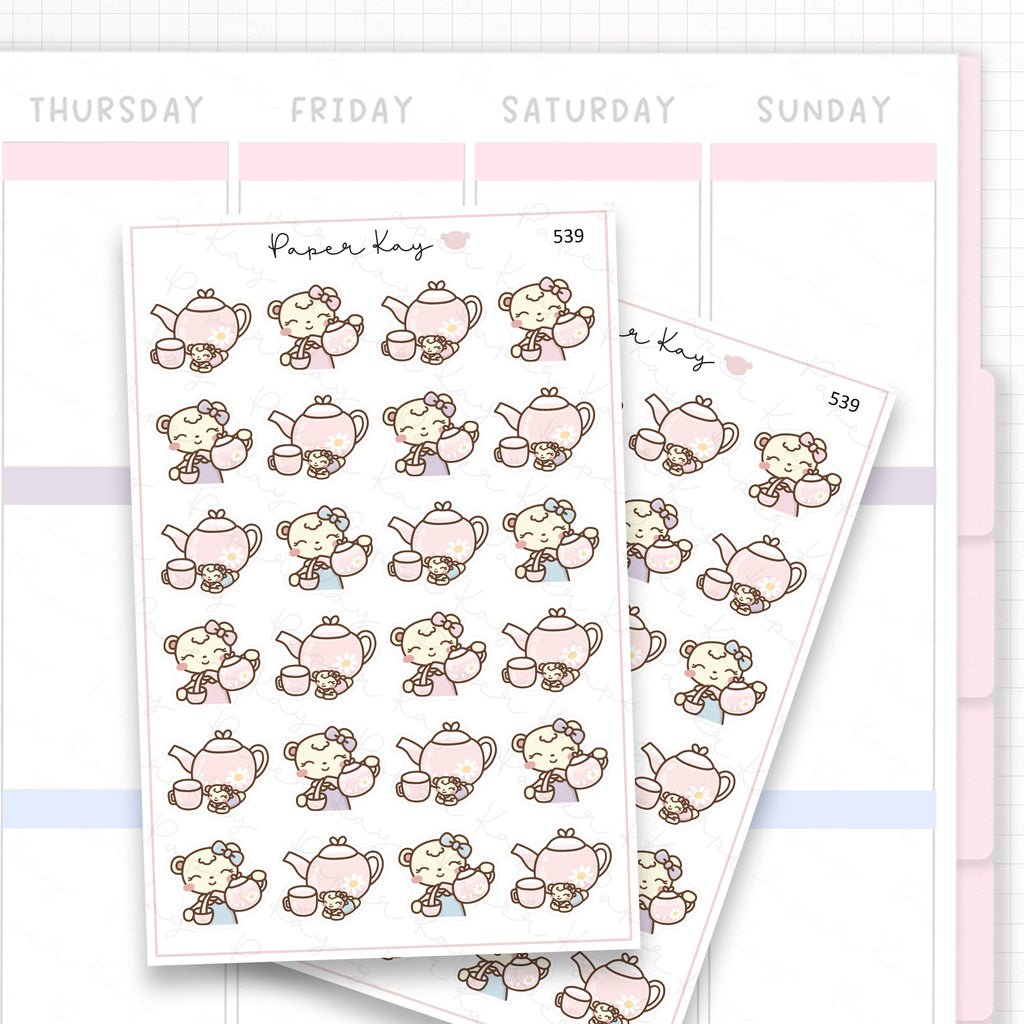 Sticker sheet product measurement.