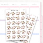 Sticker sheet product measurement.