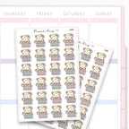 Dot the Bear Water Tracker Sticker Sheet