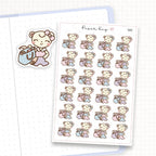 Dot the Bear Packing a Bag Sticker Sheet