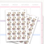 Dot the Bear Packing a Bag Sticker Sheet
