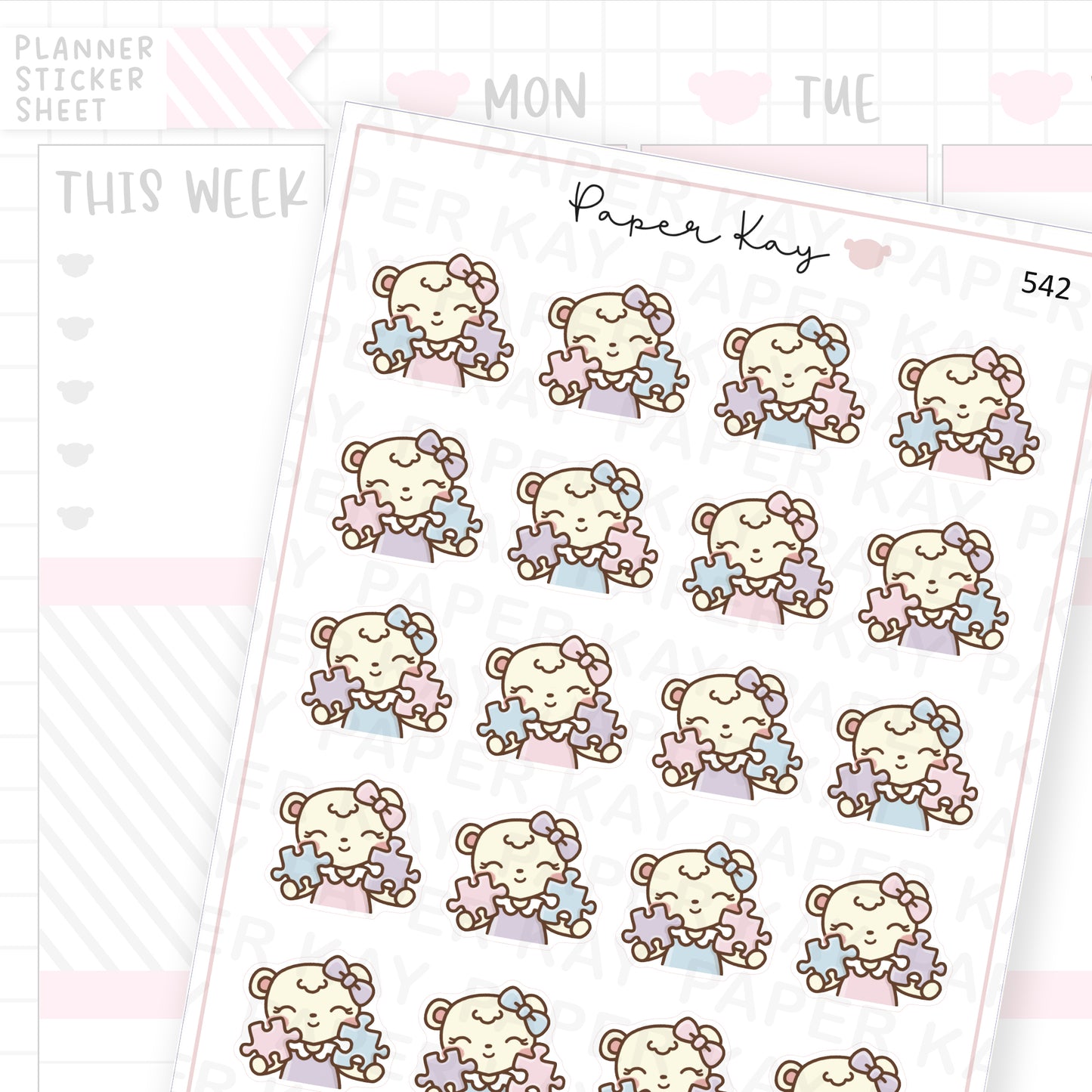 Puzzle Sticker Sheet