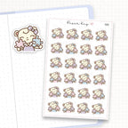 Zoomed in image of the doodles from a character planner sticker sheet.