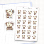 Zoomed in image of the doodles from a character planner sticker sheet.