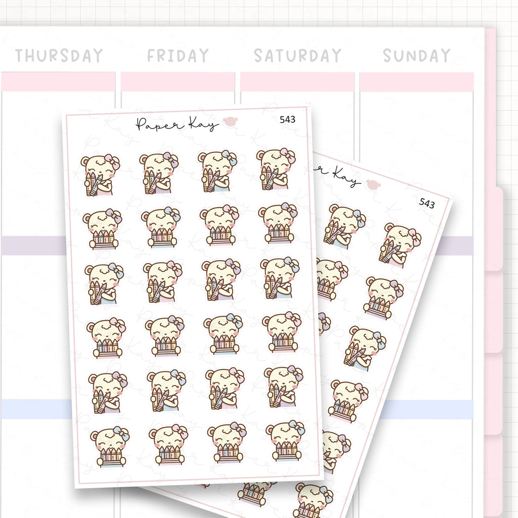 Sticker sheet product measurement.