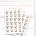 Sticker sheet product measurement.