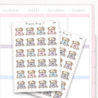 Sticker sheet product measurement.