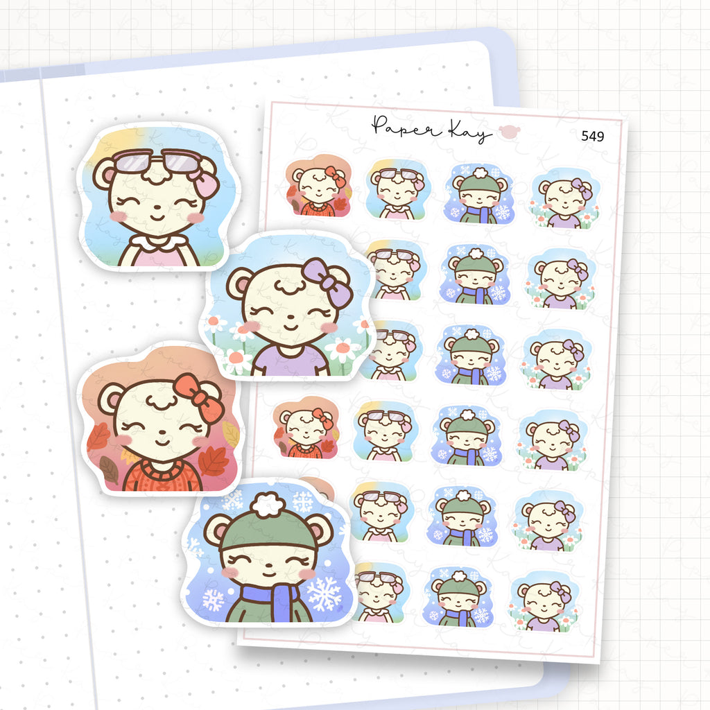 Zoomed in image of the doodles from a character planner sticker sheet.