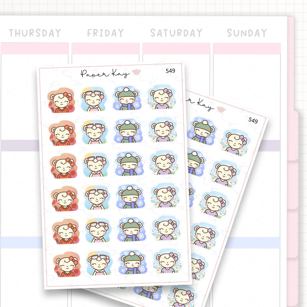 Sticker sheet product measurement.