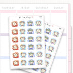Sticker sheet product measurement.