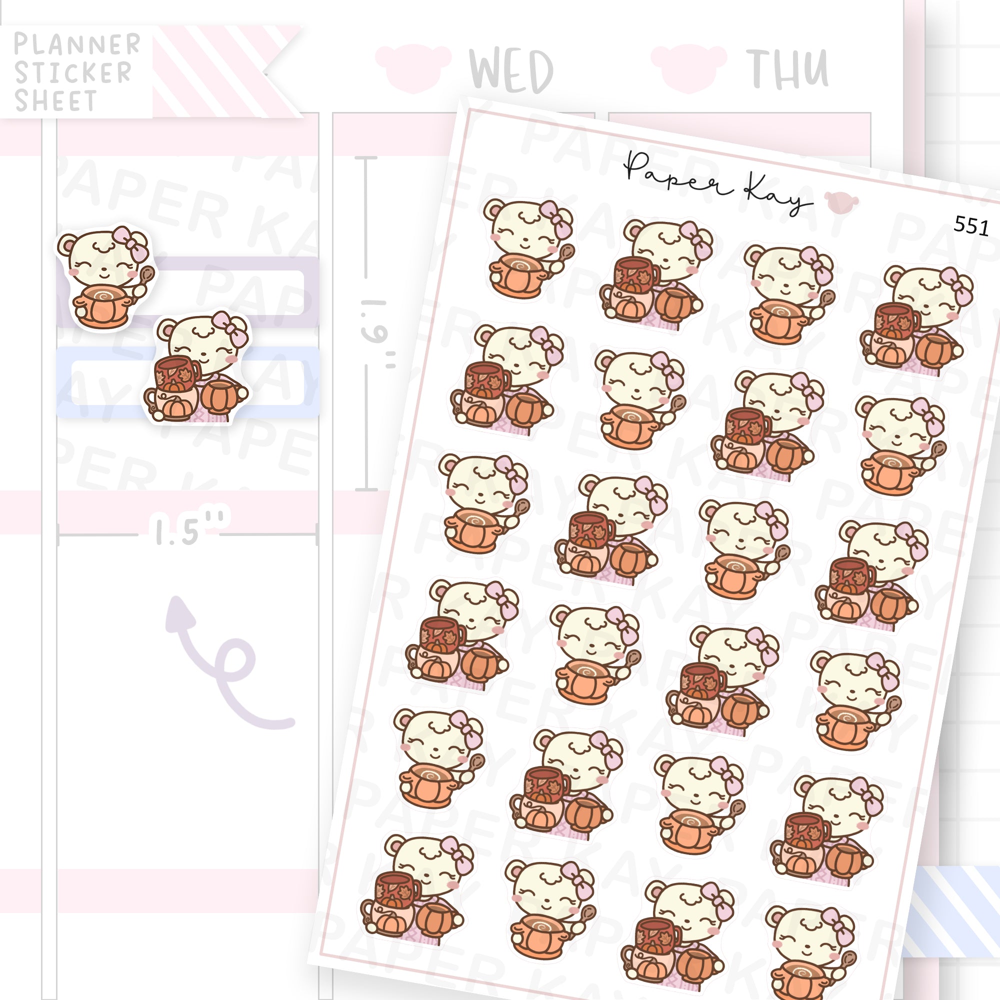 Pumpkin Soup and Pumpkin Mugs Sticker Sheet