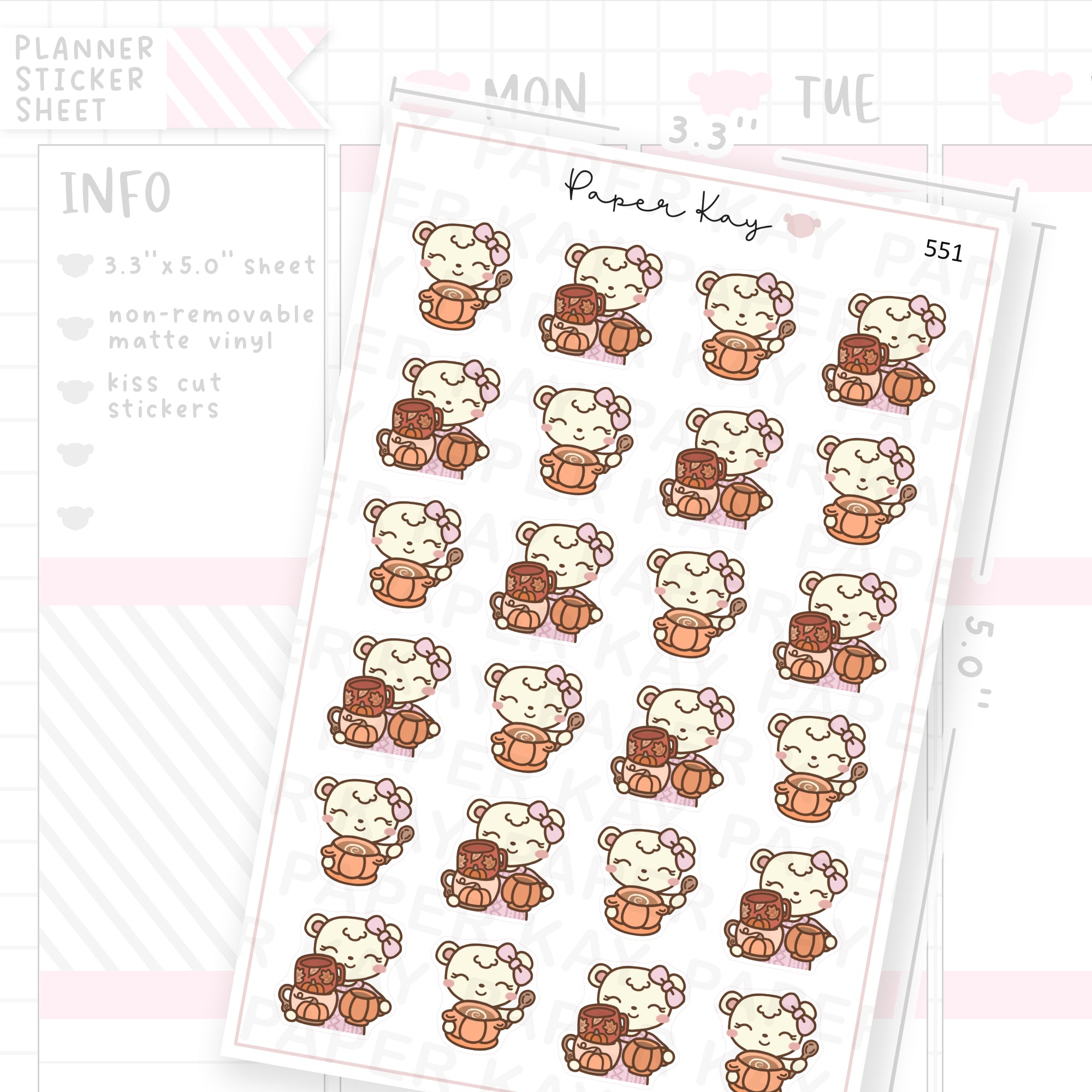 Pumpkin Soup and Pumpkin Mugs Sticker Sheet