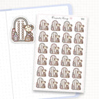 Zoomed in image of the doodles from a character planner sticker sheet.