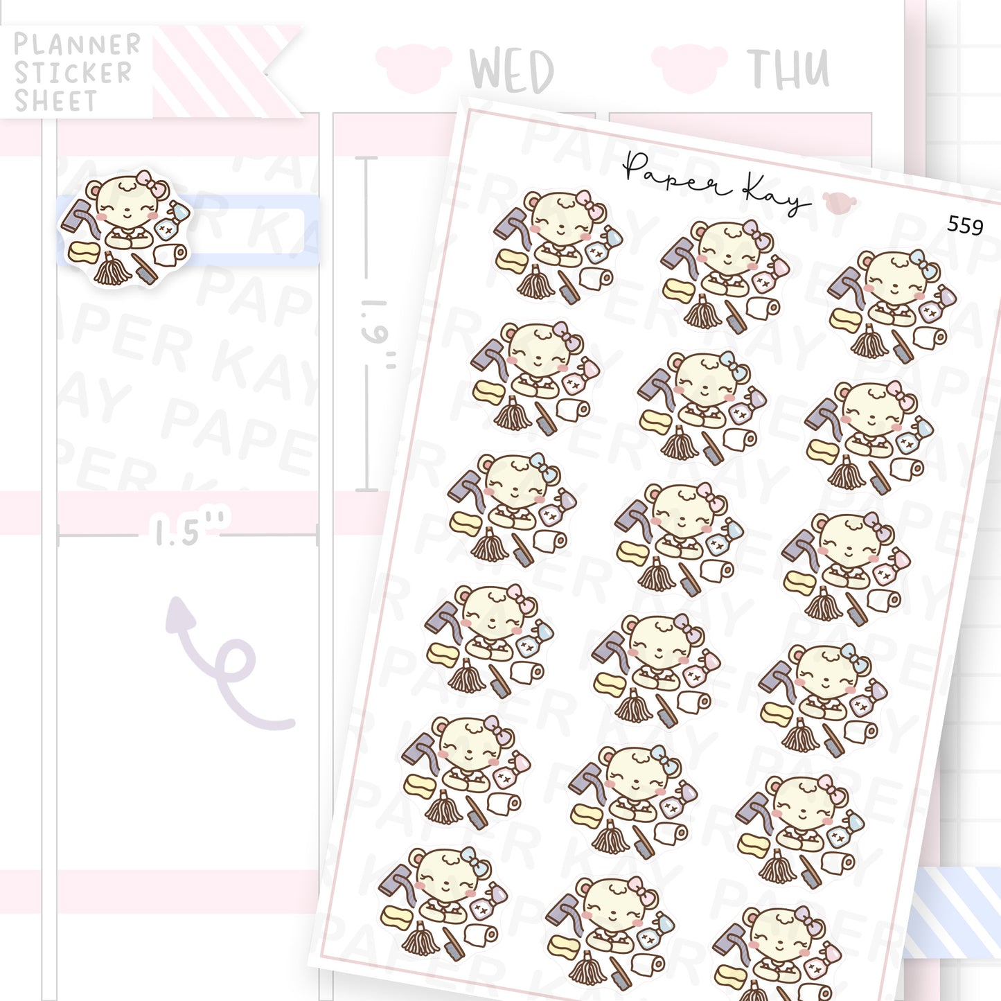 Spring Cleaning Sticker Sheet